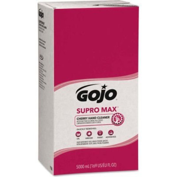Gojo GOJO® SUPRO MAX Hand Cleaner, Cherry, 5000mL Refill, 2/Carton - 7582-02 7582-02